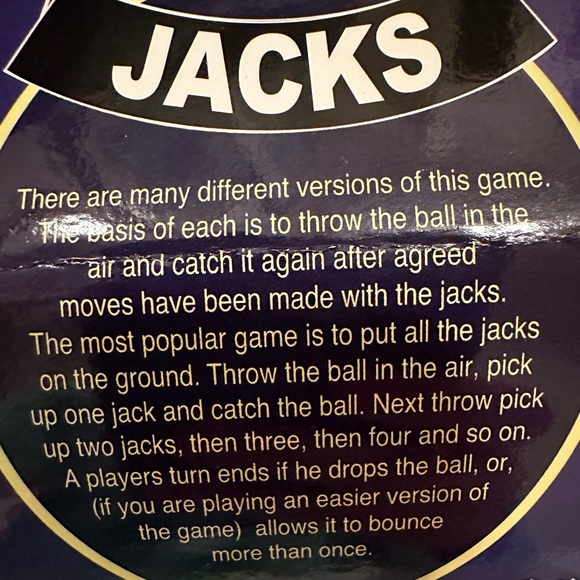 HOUSE OF MARBLES CLASSIC JACKS GAME IN COTTON CARRYING POUCH - Picture 4 of 4